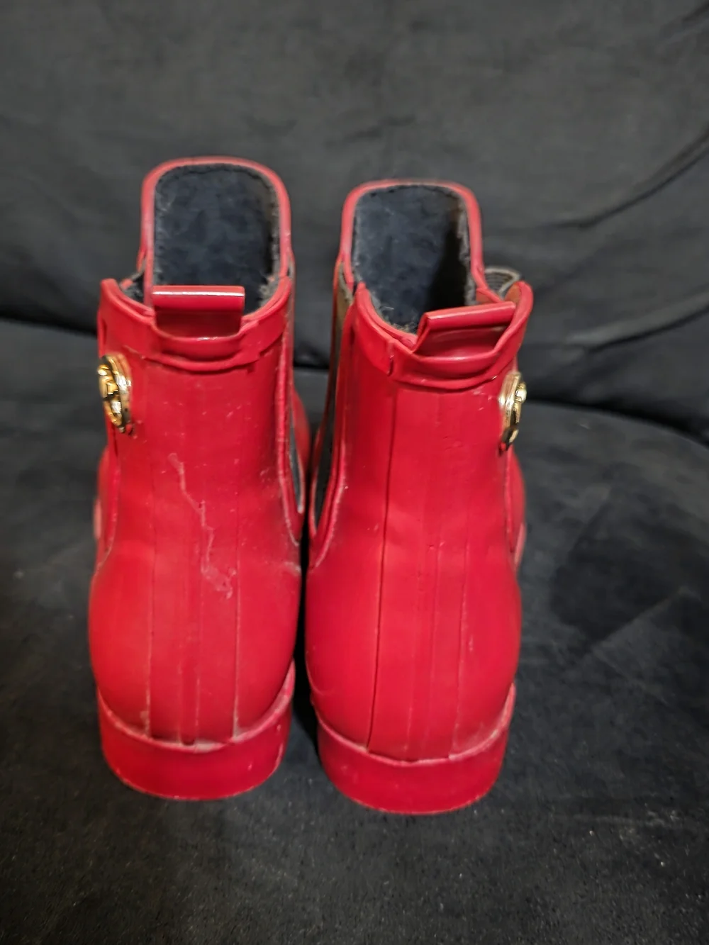 Michael Kors Red Chelsea Rain Boots